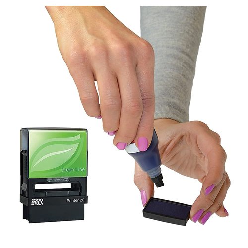 2000 PLUS Green Line Self-inking Stamp