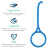 OrthoKey OrthoPod Dental Travel Case - Secure Storage for Aligners, Retainers, and Invisalign - Convenient Toothbrush and Toothpaste Holder - Clear Removable Grabber - Sterile Storage