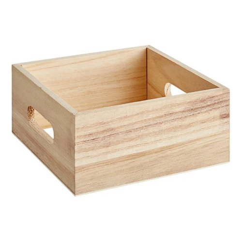 Choice Natural Wooden Display Crate/Condiment Caddy WS-553CRATENAT5-NPF