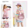 KL928 Girls Bowknot Polka Dot Cute Mini Backpack Small Daypacks Convertible Shoulder Bag Purse for Women (Fluorescent Pink)