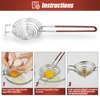SOLEADER Egg Separator-Yolk White Separator Tool-Food Grade Stainless Steel-Dishwasher Safe-Work for XL Jumbo Eggs