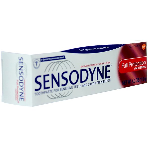 Sensodyne Maximum Strength Anticavity Toothpaste for Sensitive Teeth With Fluriode And Cavity Proctection, Full Protection - 4 Oz