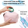LOULANLUXE Scalp Applicator Comb, Hair Oil Applicator, Hair Growth Liquid Guide Comb for Hair Treatment Growth Medicine Fluid Essential Oil Serum with Portable Waterproof Drawstring Bag (Green)