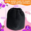 2Pcs Hot Sock Diffuser for Hair Dryer - Universal Diffuser Hair Dryer Attachment Sock Curly Hair Blow Dryer with Diffuser for Curly Hair Diffuser Cap - Hair Diffuser for Wavy Hair Dryer Diffuser Cap