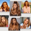 10A Ombre Human Hair Bundles Straight Bundles Brazilian 100% Unprocessed Virgin Remy Hair Bundles Straight Ombre Hair 2 Tone Black to Honey Brown Human Hair Extensions (T4/30, 18 20 22)