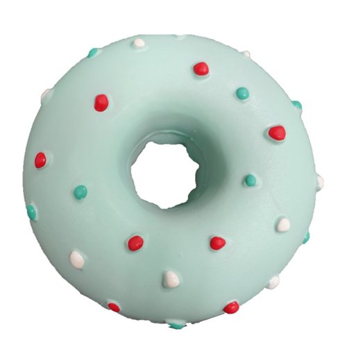 Latex Donut Dog Toy (Blue)