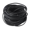Picheng 3mm Flat Genuine Leather Cord, 5Yards Strip Cord Braiding String Very Suitable for Jewelry Making, Leather Shoe Lace, Garden Tools，Toys，Woven Bags，DIY Crafts Projects (Black)