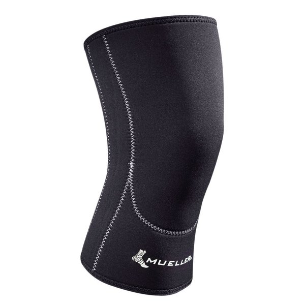 MUELLER Sports Medicine Closed Patella Knee Compression Sleeve, Knee Support for Men and Women, Black, X-Small