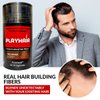 Hair Building Fibers 100% Natural Keratin to Conceal Bald spot instantly Thinning Hair, & Cover Up in 7 colors by PLAYHAIR (Medium Brown)