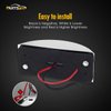 Partsam 4x Red Sealed Chrome Armored LED Trailer Clearance and Side Marker Light 12 LED