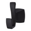 Pfister Venturi Towel Hook, Bathroom Towel Hook, Wall-Mounted, Screw-In, Matte Black Finish, BRHVNC0B