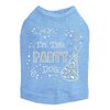 Party Dog Dog Shirt XL Blue