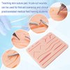 Spectabilis Suture Practice Kit for Medical Students, Silicone Pad 14 Pre-Cut Wounds Closure Suture, Supplies for Vet Nursing Students Surgical Stitches Kit De Suturas Med School Essentials.