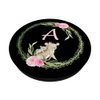 Cell Phone Pop Out Holder,Cute Koala Bear Flower Letter A PopSockets Grip and Stand for Phones and Tablets