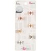 Scunci Mini Metal Rhinestone Jaw Clips - 6.0 Ea (Pack of 6)