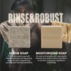Rinse & Robust Mens Bar Soap Natural Handmade Cleansing Bar Soap Set