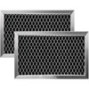 2 Pack JX81J WB02X11124 Microwave Carbon Filter Recyclable,Compatible with GE Hotpoint Microwave Oven by AMI PARTS