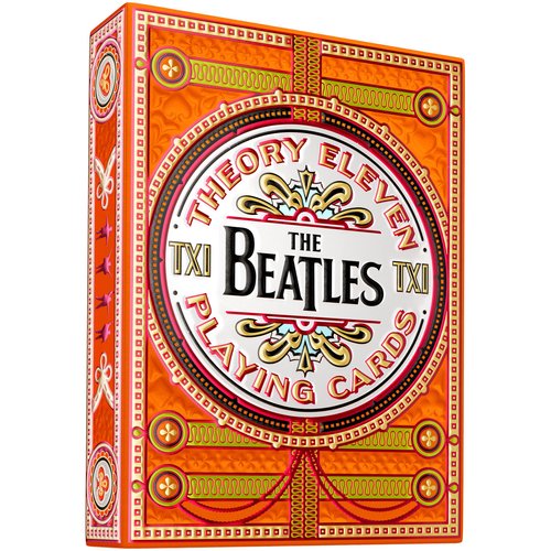 theory11 The Beatles Premium Playing Cards - Orange Deck Officially Licensed Collector's Cards