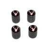 Deer Elk Buck Hunting - Tire Rim Wheel Valve Stem Caps - Black