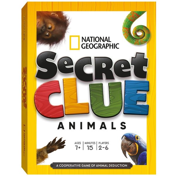 National Geographic - Secret Clue: Animals | Cooperative Family Card Game for Kids | Gift for Boys and Girls Ages 7, 8, 9, 10 | Educational and Fun Experience