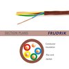 FRUDRIK Thermostat Wire - Solid Copper 18 Gauge - CL2 - Power Circuit Cable(18/5Brown, 25ft)