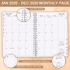 2025 Planner - Planner 2025 for Women & Men, January 2025 - December 2025, Monthly and Weekly Calender Planner with 12 Monthly Tabs, 6.4" x 8.5", Brown