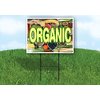 ORGANIC - Single Sided Yard Sign ROAD SIGN with Stand