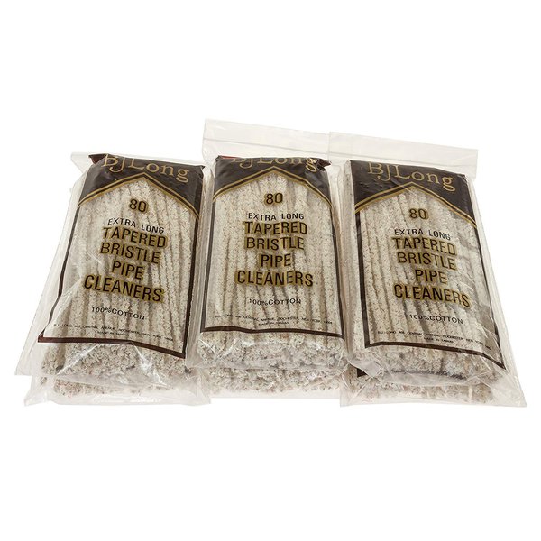 BJ Long Extra Long Tapered Bristle Pipe Cleaners 80 Pack - 6 Pack TP-1429