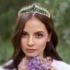 Woeoe Crystal Women Wedding Crowns Rhinestone Queen Tiara and Crown Bridal Princess Tiara Headband Costume Birthday Party Hair Accessories