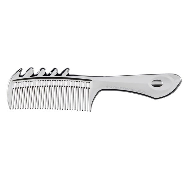 Love Chrome F Scalp Cassa Silver [Official Shop] Scalp Care Face Care Hair Comb / Love Chrome F SCALP-GUASHA SILVER