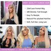 werkueen 613 Lace Front Wig Human Hair 13x6 Blonde Wig Human Hair Straight 613 HD Lace Frontal Wig 180% Density Blonde Lace Front Wigs Human Hair Glueless Wigs Pre Plucked With Baby Hair (16Inch)