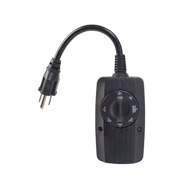 Woods Cable 2001 Outdoor 24-Hour Mechanical Light Sensor Timer, Black