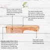 SVATV Handcrafted wood Comb for Detangling Hair Comb For Thick, Curly And Wavy Hair, Non-Static and Eco-friendly Made in India N-73
