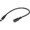 Galepromot Black DC6.5x4.4mm Extended Line Power Cable 6.5x4.4mm for Notebook Short Extension Cord 18AWG 120W DC6044 Power Supply Cord Power Cords Cables (30cm)