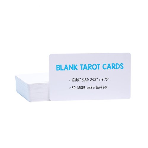 IMAGAME White Blank Tarot Cards Deck, 80 Cards, Standard Tarot Size(2.75" x 4.75"), Make Your Own Tarot Cards and Oracle Cards