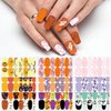 TailaiMei 12 Sheets Halloween Nail Wraps Stickers, Nail Polish Strips Self-Adhesive Full Wraps with 2 pcs Nail Files for DIY Nail Art Decals (Witch Style)