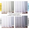 NICETOWN White Sheer Curtains & Drapes 96 inches Long for Living Room - Grommet Top Solid Lightweight & Airy Gauzy Window Treatments with Light Filtering for Bedroom, 2 Panels, W54 x L96