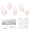 Adora Couture Semi Cured Gel Nail Strips French Tip | 30pcs Ombre Ivory Gel Nail Mani Strips | Gel Nail Wraps Semi Cured | Salon Nails at Home - Requires UV Light (Beige F Paris)