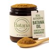 Unrefined Batana Oil for Hair Growth - 100% Raw Unrefined Batana Oil from Honduras - Dr. Sebi Approved Pure Hair Treatment for Thicker Hair - 4oz
