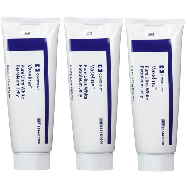 Kendall Vaseline Covidien 8884430300 Pure Ultra White Petroleum Jelly Kendall oz 3pack, 3.25 Ounce