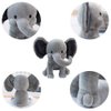 boqopod Stuffed Elephant Animal Plush Toys 9 Inch (Gray)