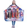 DOKKIA Barber Cutting Cape Hairdressing Salon Cloth Hair Styling Apron Cover Gown Grown-ups (50"×60", CARTOON ANIME PRINT)