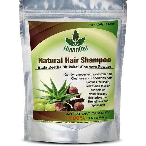 Havintha Natural Amla Reetha Shikakai And Aloevera Powder Shampoo For Oily Hair| Organic Powder for Hair Growth