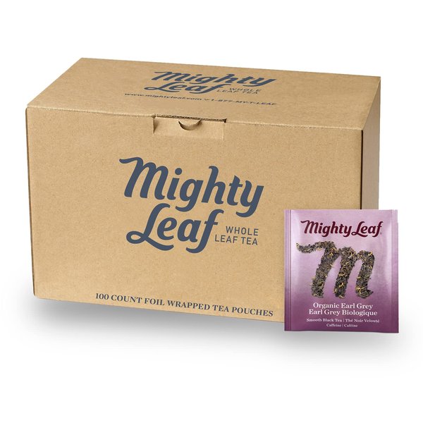 Mighty Leaf Organic Earl Grey Tea, 100 Tea Pouches