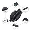 Jipemtra Gardening Folding Shovel Military Camping Shovel Survival Gear Entrenching Tool with Carrying Pouch Metal Handle for Camping Trekking Gardening Fishing Backpacking Snow (Black)