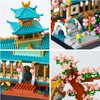 OundarM Mini Chinese Classical Garden Building Blocks Set, Sakura Botanical Collection Building Set for Adults, 14+ Teens, Home Decor Accessories (2350 Pcs)