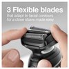 Braun Electric Razor for Men, Waterproof Foil Shaver, Series 5 5050cs, Wet & Dry Shave, with Beard Trimmer and Body Groomer, Rechargeable, Charging Stand Included, Blue