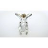 Generic Extra tiny mini clear transparent peach gray hair claw clip for fine, thin hair (Clip quantity: 2 clips, Primary color: Gray)