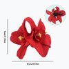 Rowcay Bohemian Flower Hair Clips - 8pcs Artificial Tropical Hibiscus Plumeria Orchid Hairpin Set for Women Girls - Seaside Holiday Bridal Accessories in 8 Colors