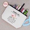 LIBIHUA Thank You for Being My Sister In Law - Funny Sister-In-Law Gift - Unique Family Gag Gift - Birthday Christmas Novelty Present Ideas for Sister In Law – Makeup Bag Cosmetic Bag Travel Pouch